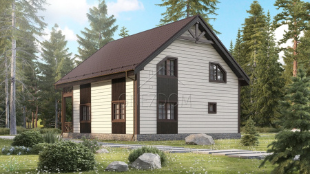 Каркасный дом Слобода 10x9