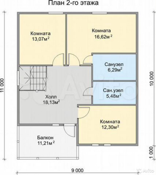 Каркасный дом Аврора-2 9х11 Каркасный дом Аврора-2 9х11