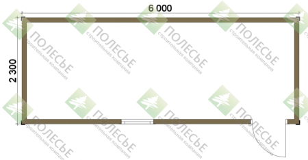 Бытовка 060 - 2,2х6