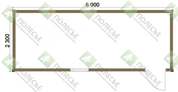 Бытовка 060 - 2,2х6