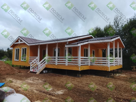 Каркасный дом Красивый 10x11