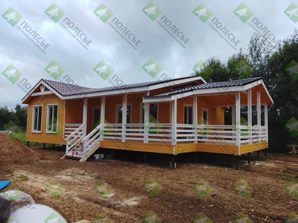 Каркасный дом Красивый 10x11