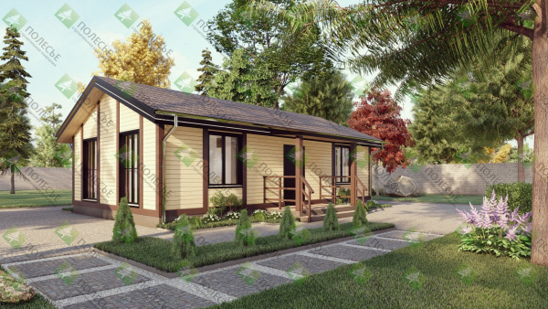 Дачный дом Альпийский 6x10