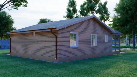 Каркасный дом Русь 10x10 Каркасный дом Русь 10x10