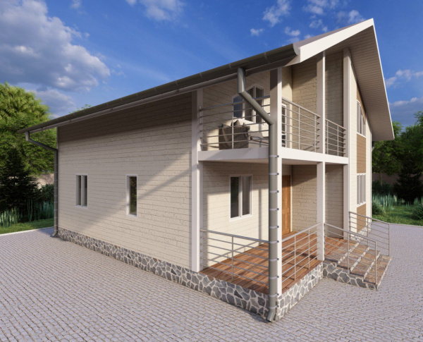 Каркасный дом Кашира 8х10 Каркасный дом Кашира 8х10