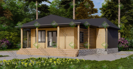 Каркасный дом Стиляга 10х11