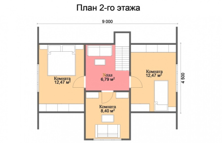 Каркасный дом Терем 7х9