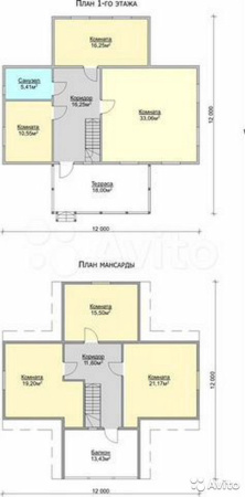 Каркасный дом Балчуг 12х12 Каркасный дом Балчуг 12х12