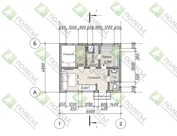 Модульная баня Арина