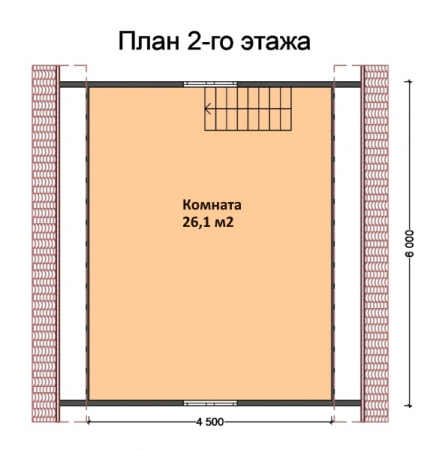 Дачный дом Престиж Мини 6х6