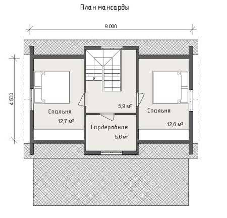 Дачный дом Коломна 6х9