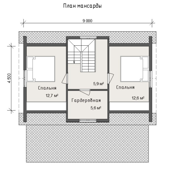 Дачный дом Коломна 6х9 Дачный дом Коломна 6х9