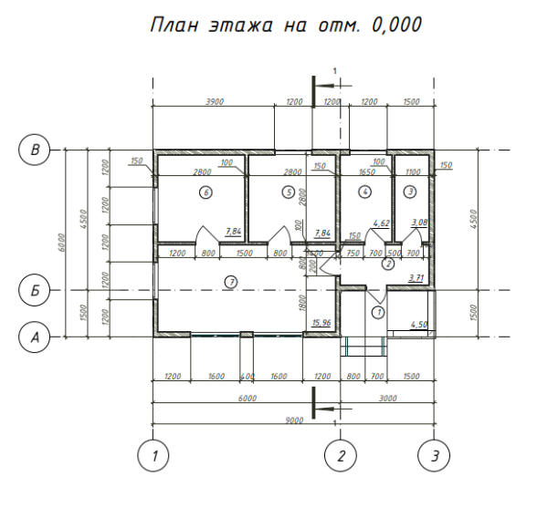 Каркасный дом Лесничий 6x9 Каркасный дом Лесничий 6x9
