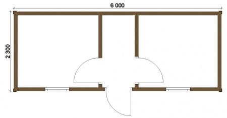Бытовка 063 - 2,2х6