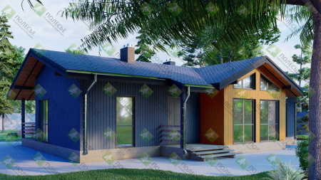 Каркасный дом Скандинавский 10x14