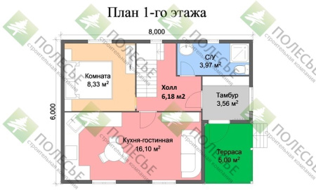 Дачный дом Престиж-3 6х8