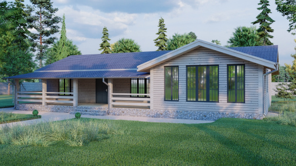 Каркасный дом Комфорт Плюс 11x17 Каркасный дом Комфорт Плюс 11x17