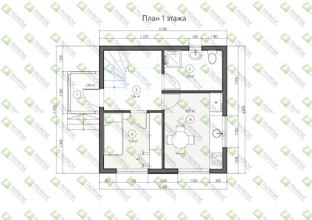 Дачный дом Барн 6x6