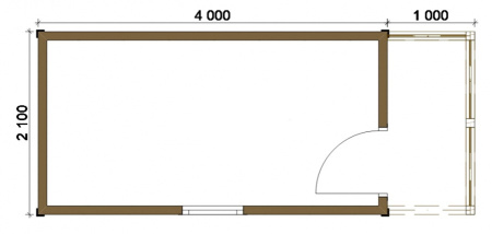 Бытовка 053 - 2,2х5 Бытовка 053 - 2,2х5
