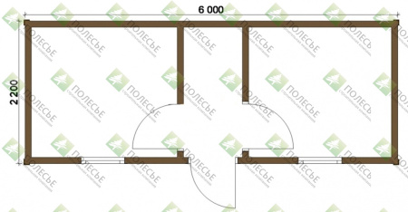 Бытовка 063 - 2,2х6