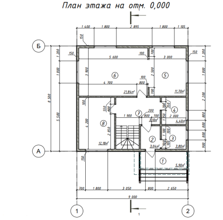 Каркасный дом МОСКВА 8х9 Каркасный дом МОСКВА 8х9