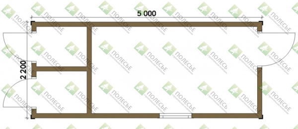 Бытовка 052 - 2,2х5