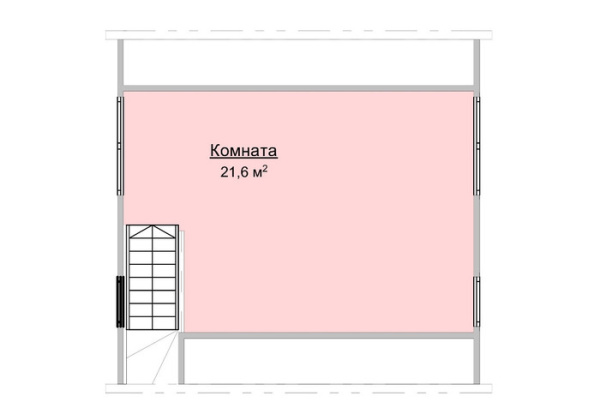 Каркасный дом Барн 6x6 Каркасный дом Барн 6x6
