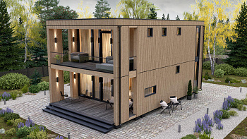 Модульный дом Европейский 8x12