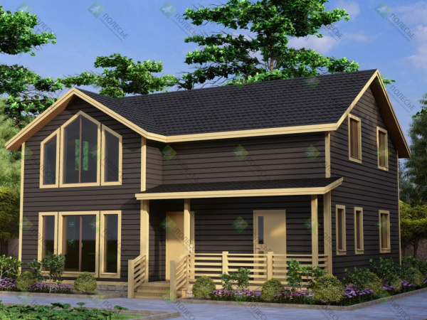 Каркасный дом Алексей 8x10