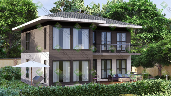 Каркасный дом ВЕГАС 9х9