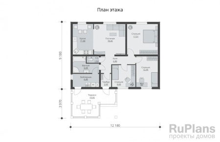 Каркасный дом Чингизхан 9x12 Каркасный дом Чингизхан 9x12