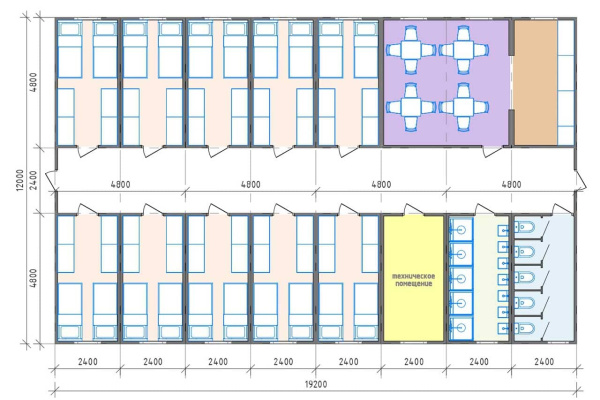 Модульное общежитие МОБ-230