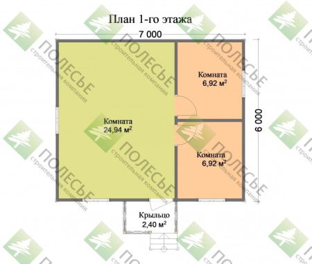 Дачный дом Фазенда 6х7