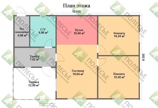 Каркасный дом Мечта 8х12