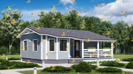 Каркасный дом Мечтатель 9x8