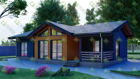 Каркасный дом Скандинавский 10x14