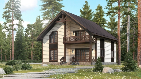 Каркасный дом Слобода 10x9 Каркасный дом Слобода 10x9