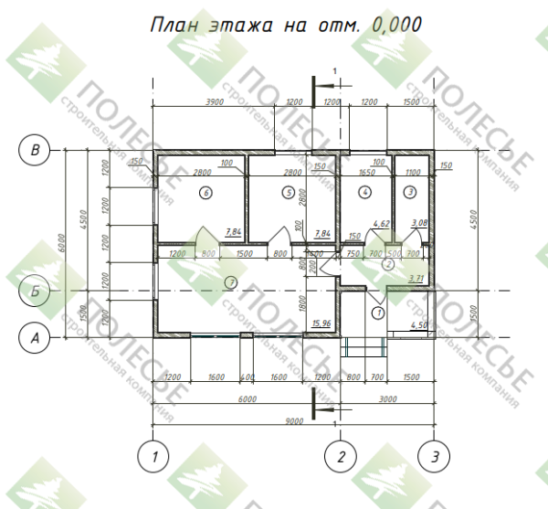 Каркасный дом Лесничий 6x9