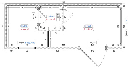 Светлая баня 6x2,2 Светлая баня 6x2,2