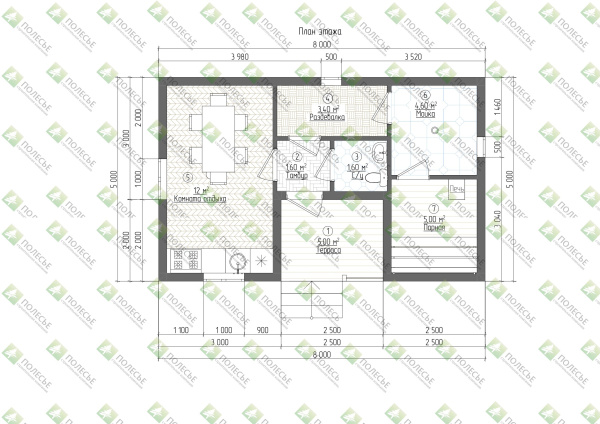 Баня Ульяна 5x8