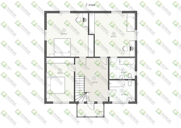 Каркасный дом Херсон 10х10