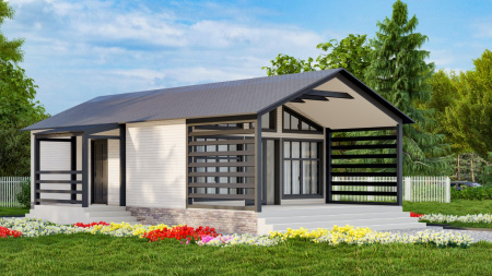 Каркасный дом Оптима Макси 6х11 Каркасный дом Оптима Макси 6х11