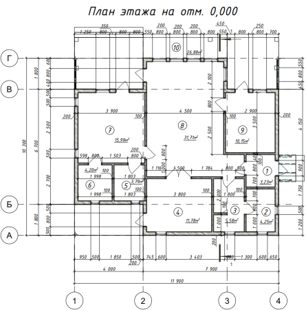 Каркасный дом Барич 10x12