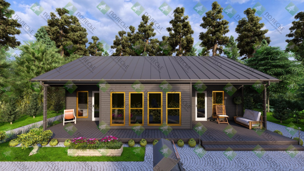 Каркасный дом Барич 10x12