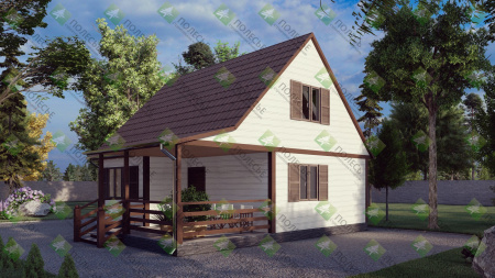 Каркасный дом Жемчужина - 2 7x8