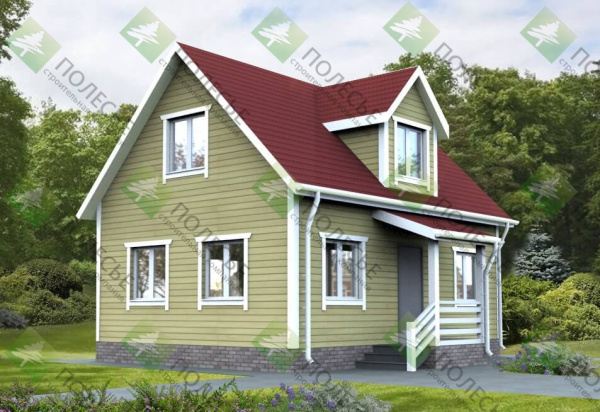 Каркасный дом Атлант 6х8