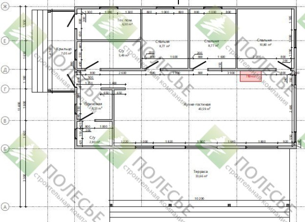 Каркасный дом Светлый-2 8x12