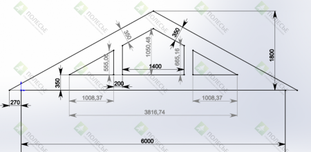Дачный дом Орбита 6х6 с верандой