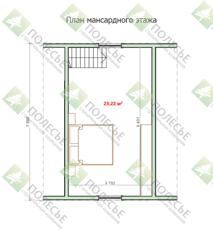 Дачный дом Русский 6х7