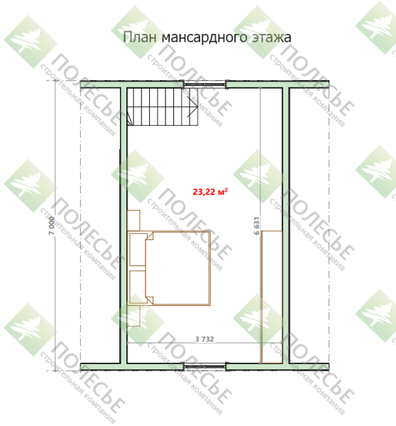 Дачный дом Русский 6х7